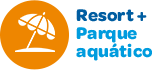Selo de guarda sol com "Resort + Parque aquático"